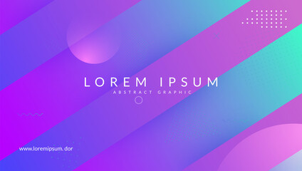 Modern Banner. Tech Landing Page. Hipster Frame. Dynamic Cover. Commercial Magazine. Pink Memphis Poster. Rainbow Concept. Art Abstract Shape. Lilac Modern Banner