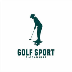 Fototapeta premium golf sport Logo Template