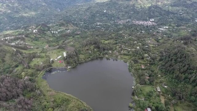 Lake in the Colombian mountains