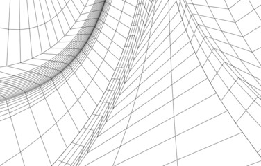 abstract geometry on white background 