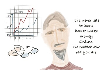 person drawing a diagram