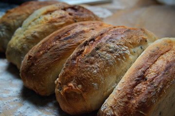 Basic bread, the perfect balance of flour and water that has been kneaded