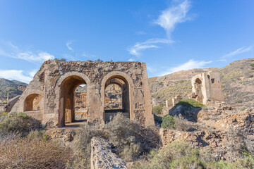 Minas de Portman, coastal locality of Portman, in the region of Murcia, Spain