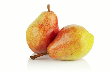 Two ripe delicious red pears
