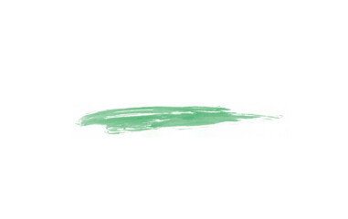 Obraz na płótnie Canvas Green smear isolated brush for painting