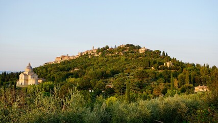 Italy Tuscany Old Medieval Town and Church