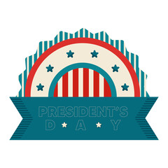 Isolated decoration presidents day american presidents USA icon- Vector