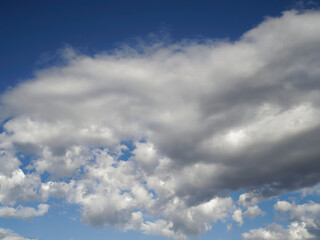 Sky with clouds after a thunderstorm