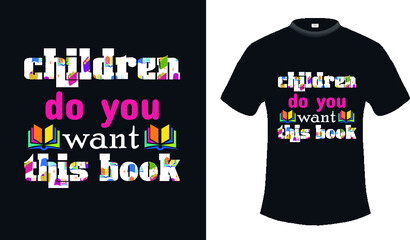 Fototapeta premium children text-based t-shirt design