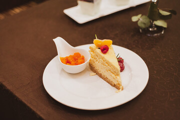 dessert in a restaurant
