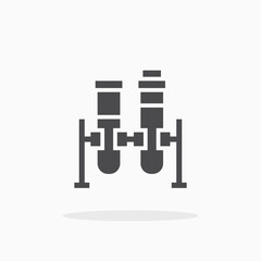 Test tubes icon.