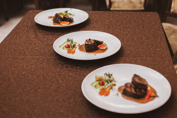 meat dish in a restaurant