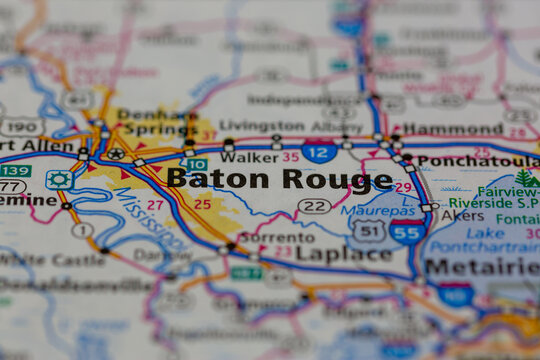 Baton Rouge Map Images – Browse 595 Stock Photos, Vectors, and Video