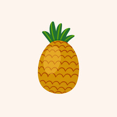 Pineapple pattern. Tropical fabric pattern.