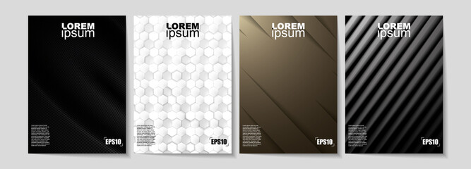 Set of modern abstract backgrounds for brochure design, flyer design, cover layout, business cards.