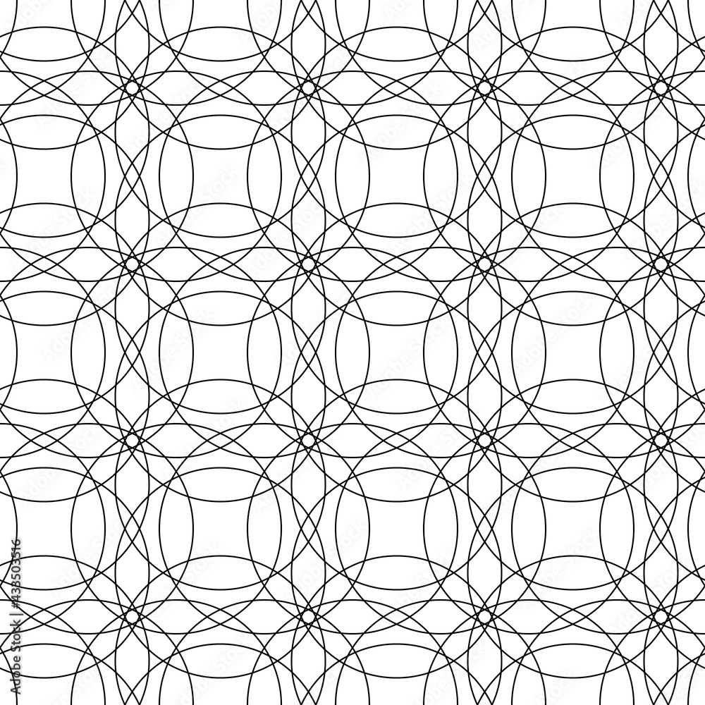 Poster lace ornament. seamless circles make same pattern.