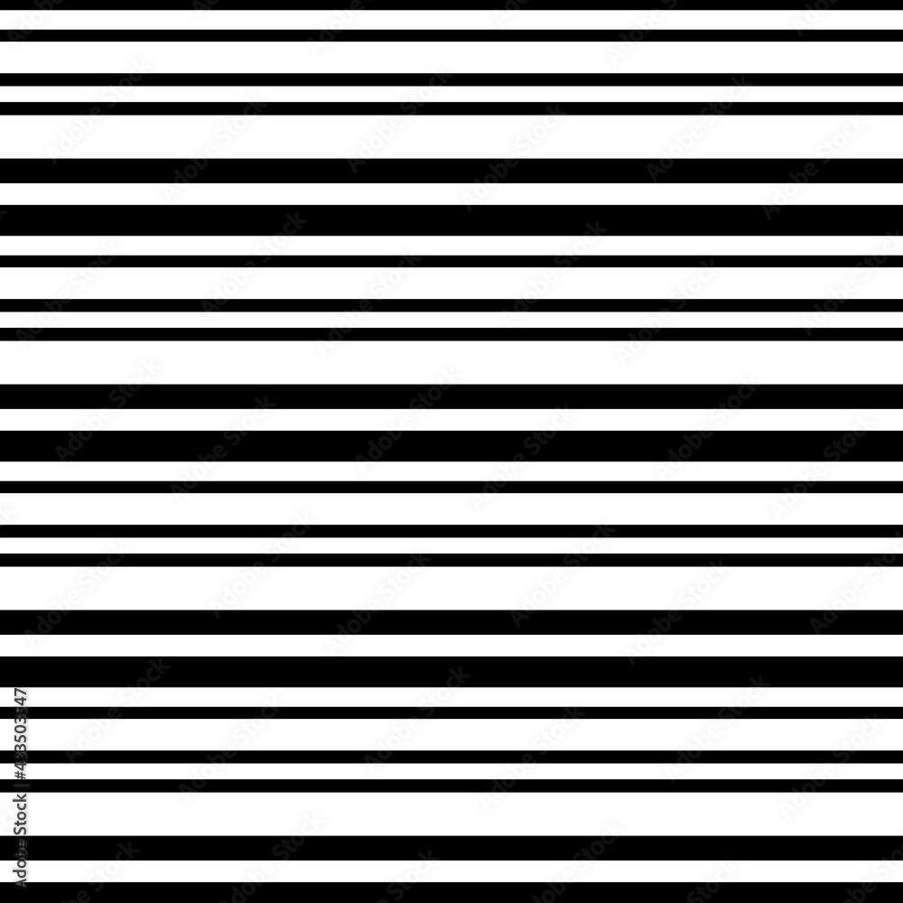 Poster horizontal black and white lines. vector seamless stripes pattern.