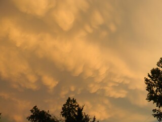 Mammatus clouds