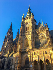 Fototapeta premium Cathedral Rotunda of St. Vitus of Prague Castle. Prague, Czech Republic