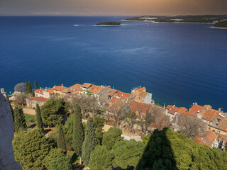 wonderful view above venice to the ocean