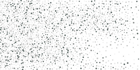 Silver shine of confetti on a white background.   Illustration of a drop of shiny particles. Decorative element. Element of design. Vector illustration, EPS 10.