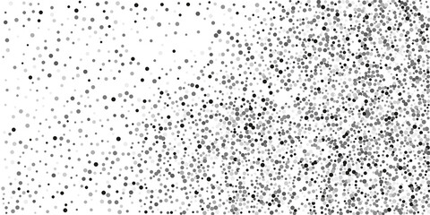 Silver shine of confetti on a white background.   Illustration of a drop of shiny particles. Decorative element. Element of design. Vector illustration, EPS 10.