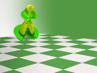 Schachbrett Dame zieht