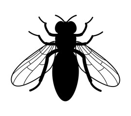 Honey bee silhouette