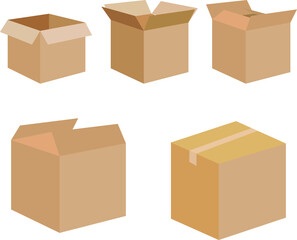Fototapeta premium delivery box , icons vector set