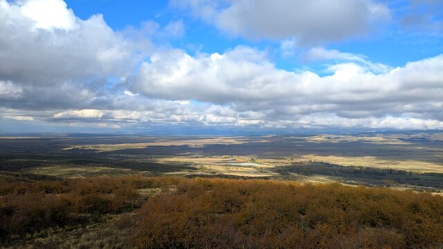 View of the Aconcagua Mountain in Mendoza, Argentina, May 12th 2021