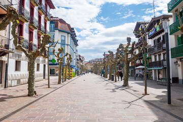 Fototapeta premium views to hondarribia medieval town in basque country, Spain