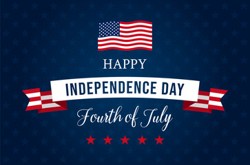 4th of July - Independence Day banner background vector illustration
