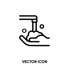 Hand-washing vector icon. Modern, simple flat vector illustration for website or mobile app. Hand-washing, logo illustration. Pixel perfect vector graphics	