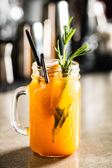 summer cocktail in the bar