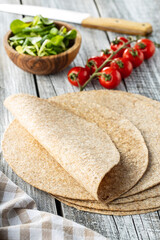 Whole grain tortilla wraps