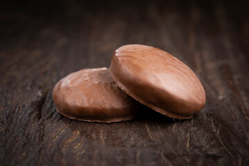 Brazilian honey cookies  with with chocolate - Pão de mel.
