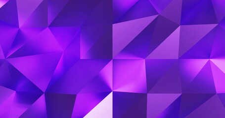 Obraz premium Purple polygon background 3d rendering, 3d illustration. Abstract triangle background. Purple background. Abstract Purple polygon wallpaper. 