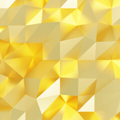 Gold polygon background 3d rendering, 3d illustration. Abstract triangle background. Gold background. Abstract Gold polygon wallpaper. Abstract gold Backdrop. Polygon golden backdrop.	