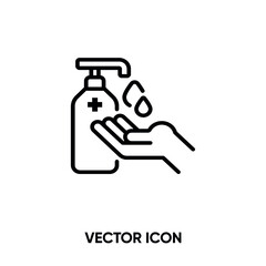 Liquid soap vector icon. Modern, simple flat vector illustration for website or mobile app. Soap symbol, logo illustration. Pixel perfect vector graphics	