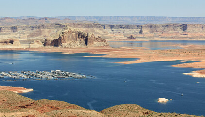 Marina on Lake Powell, Arizona