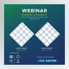 webinar business conference template
