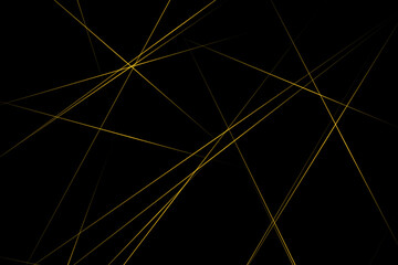 Abstract black with gold lines, triangles background modern design. Vector illustration EPS 10.