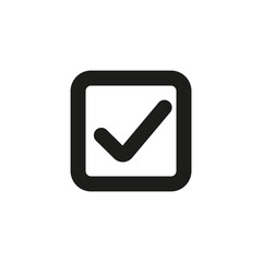Checkbox icon vector illustration. Check mark sign.
