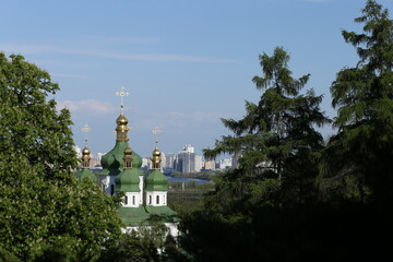 Orthodox church in the middle of the forest