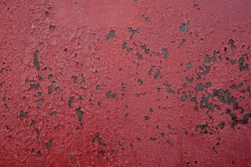 photo texture of old peeling paint on rusty metal