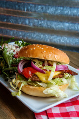 Bacon Cheeseburger Greek Salad