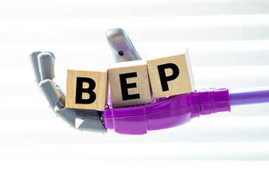 The hand turn wooden block with red reject X and green confirm tick as change concept of BEP.