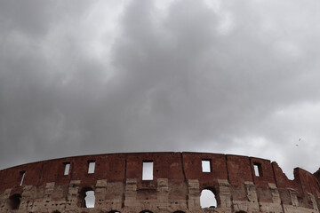 european roman coliseum rome ruin building