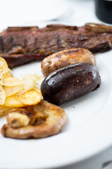 blood sausage in a dish