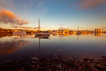Mersey River, Devonport Tasmania sunrise - obrazy, fototapety, plakaty